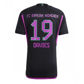 Bayern Munich Alphonso Davies #19 Koszulka Wyjazdowych 2023-24 Krótki Rękaw